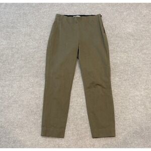Everlane Size 2 Olive Brown Side Zip Ankle Pants Cropped Work Casual Office